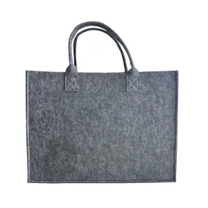 Deep Grey Large Felt Tote