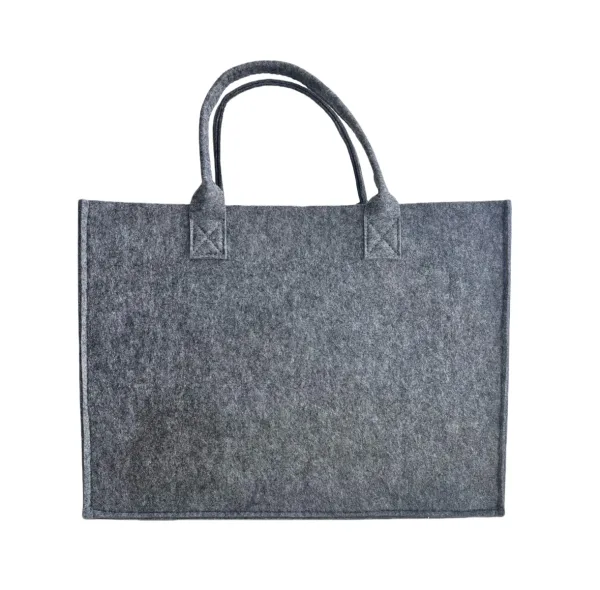 Deep Grey Large Felt Tote
