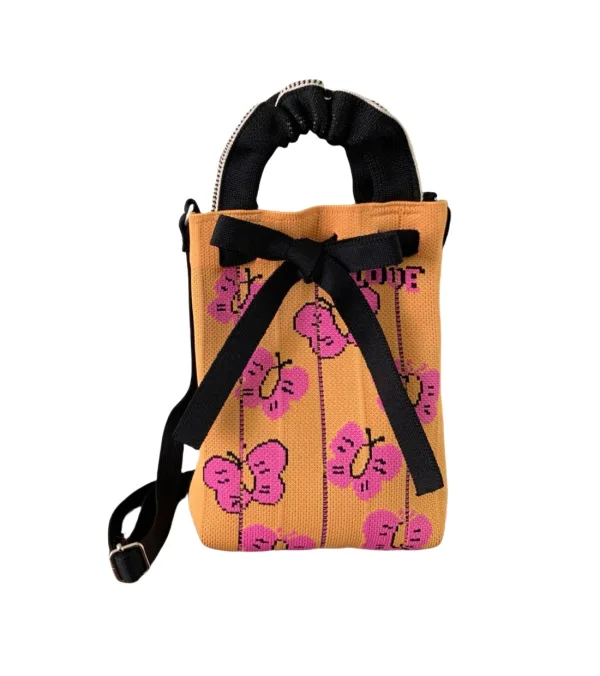 Butterfly Mini Drawstring Phone Bag For Women