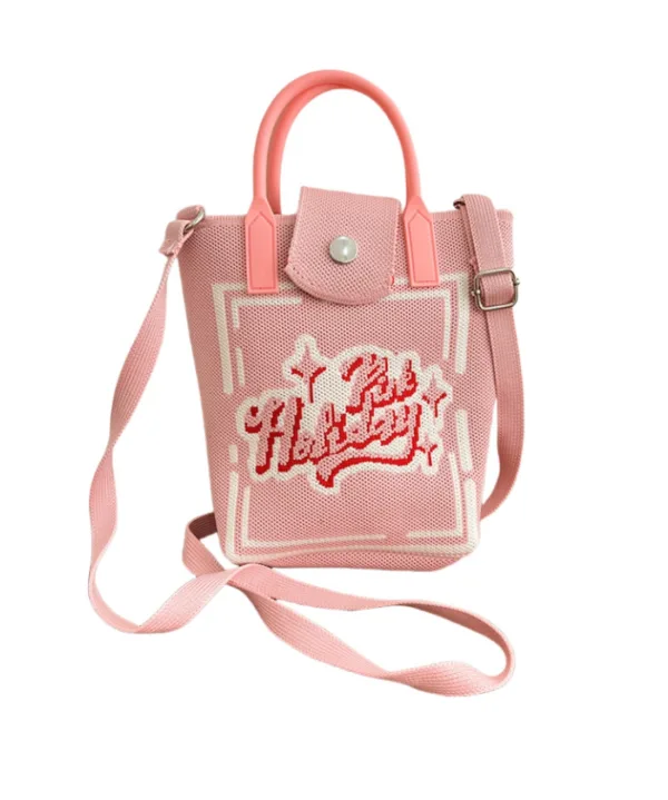 Pink small crossbody bag for girls