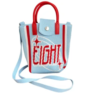 No.8 Blue crossbody bag for girls
