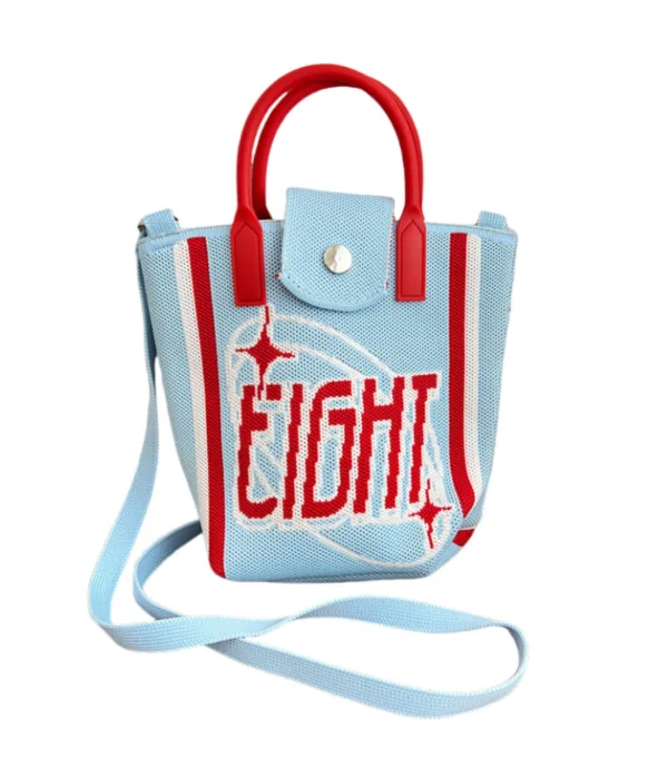 No.8 Blue crossbody bag for girls