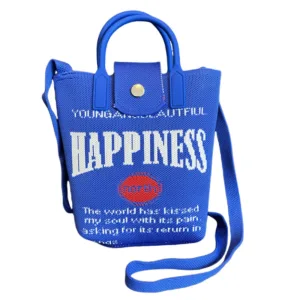 Happiness Blue Small Crossbody Bag For Girls