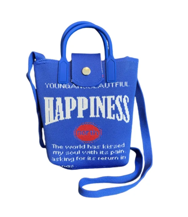 Happiness Blue Small Crossbody Bag For Girls