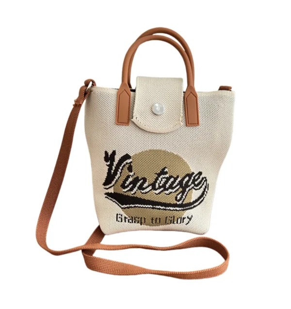 Khaki Vintage Crossbody Bag for girls