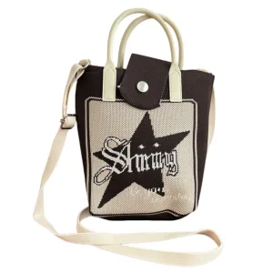 Stars Brown Small Crossbody Bag For Girls