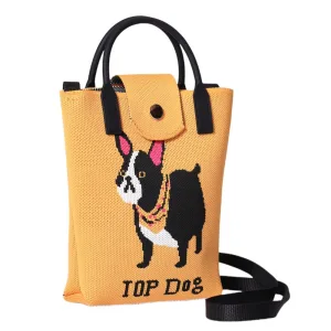 bulldog yellow small crossbody bag for girls