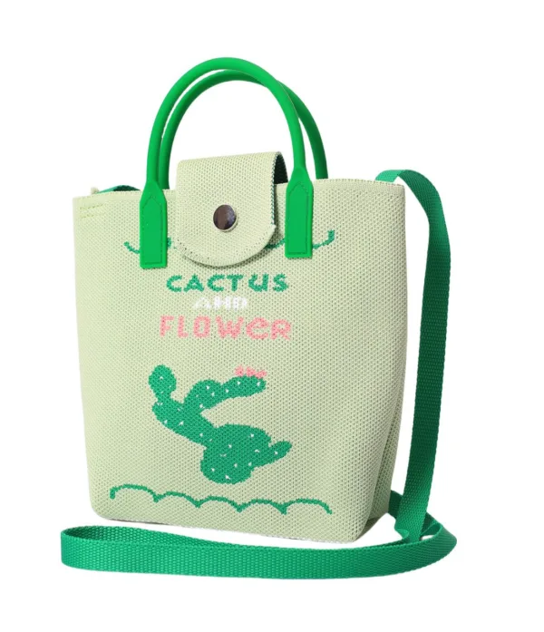 Green small crossbody bag for girls