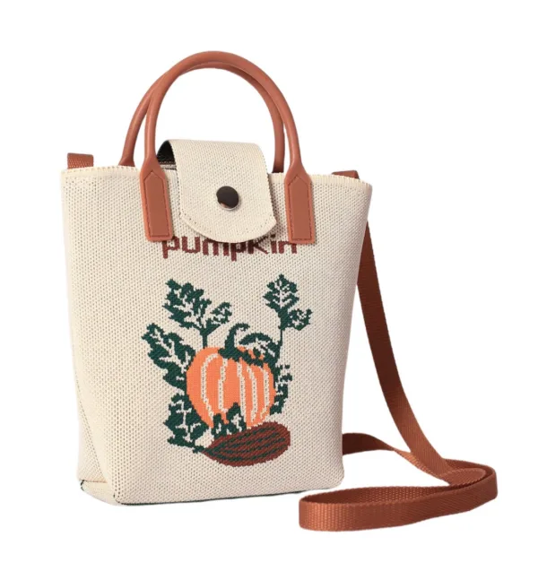 Pumpkin Cream Small Crossbody Bag for girls