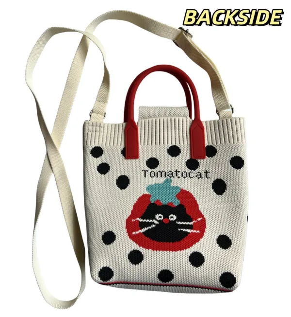Tomato Cat Cream Small Crossbody Bag - Image 5