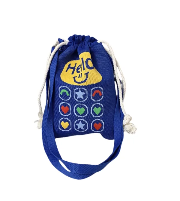 Hello Small Drawstring Bucket Bag For Girls - Image 2