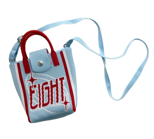 No.8 Blue Small Crossbody Bag For Girls - Image 2