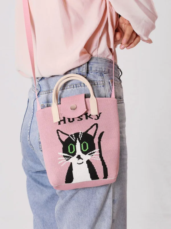 Husky Pink Small Crossbody Bag For Girls - Image 2