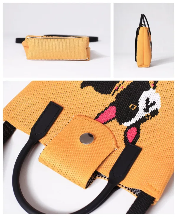 Bulldog Yellow Small Crossbody Bag For Girls - Image 5