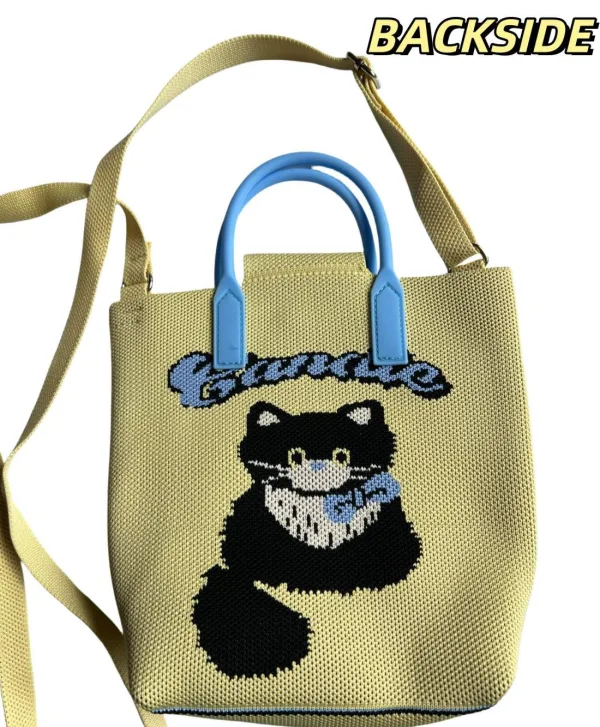 Cat Yellow Small Crossbody Bag For Girls - Image 5