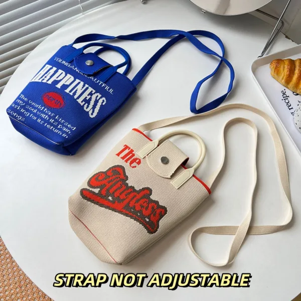 Anyless Cream Small Crossbody Bag For Girls - Image 2