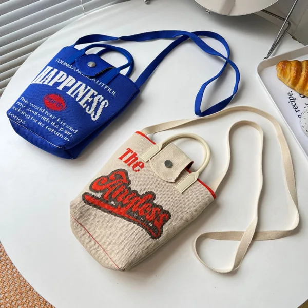 Happiness Blue Small Crossbody Bag For Girls - Image 3