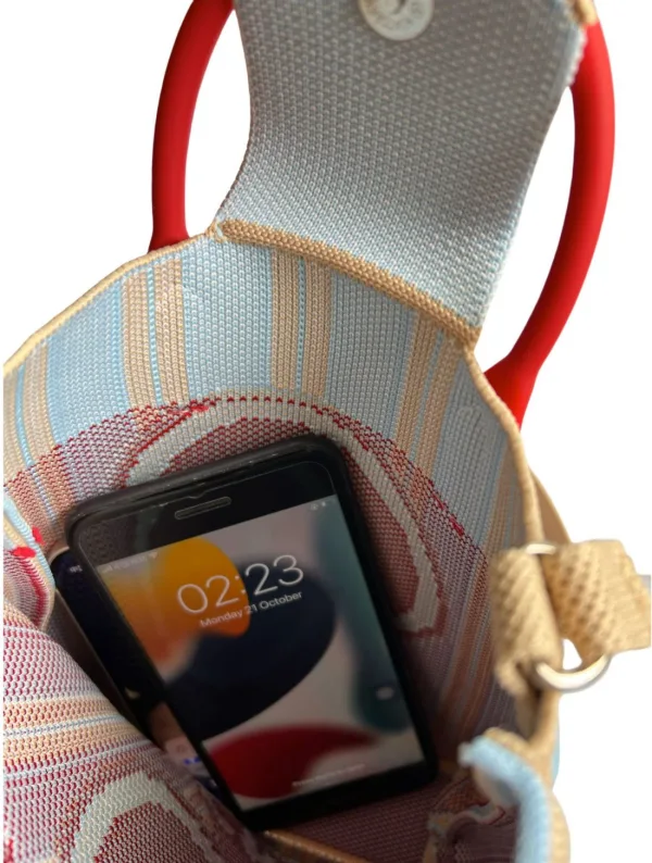 Smile Face Cream Small Crossbody Bag For Girls - Image 4
