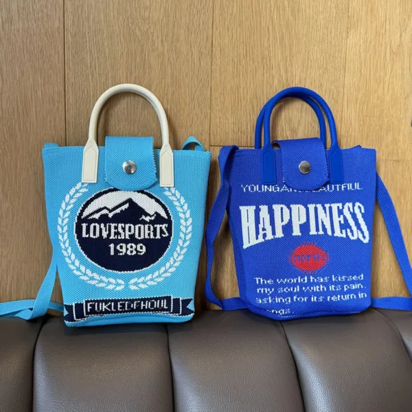 Happiness Blue Small Crossbody Bag For Girls - Image 4