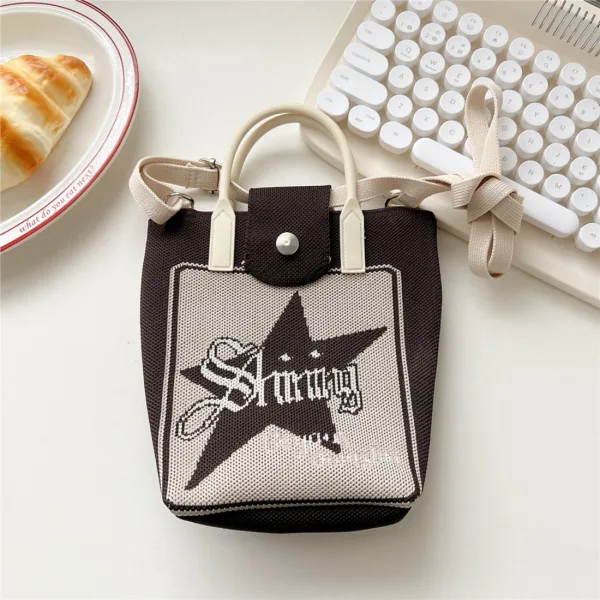 Stars Brown Small Crossbody Bag For Girls - Image 3