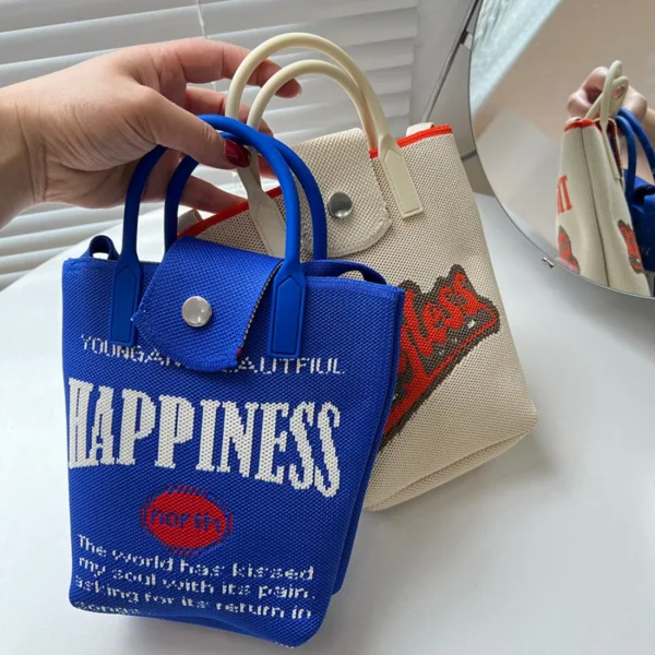 Happiness Blue Small Crossbody Bag For Girls - Image 2