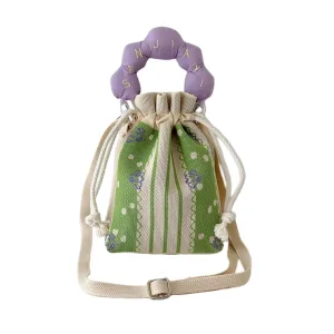 small drawstring bucket bag for kids and girls