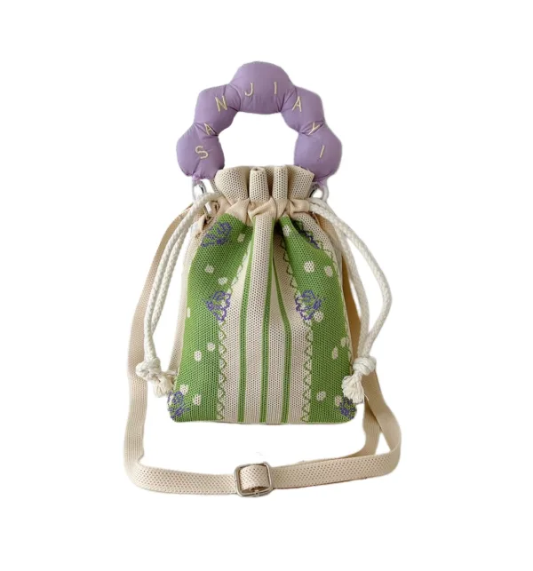 small drawstring bucket bag for kids and girls