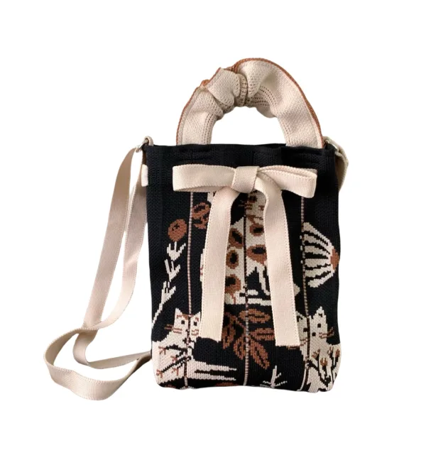 Cat And Flo Mini Drawstring Phone Bag For Women