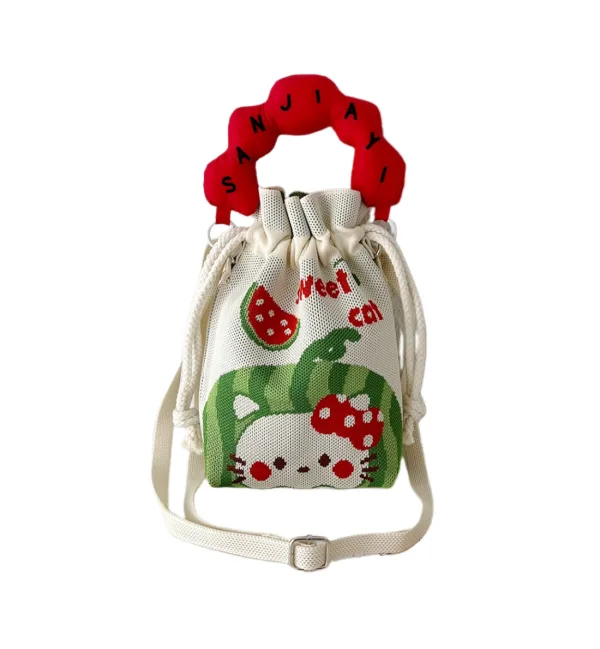small drawstring bucket bag for kids and girls