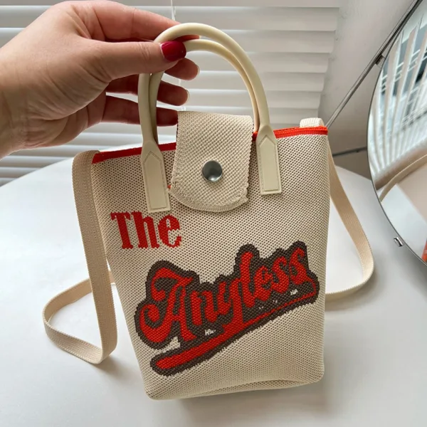 Anyless Cream Small Crossbody Bag For Girls - Image 3