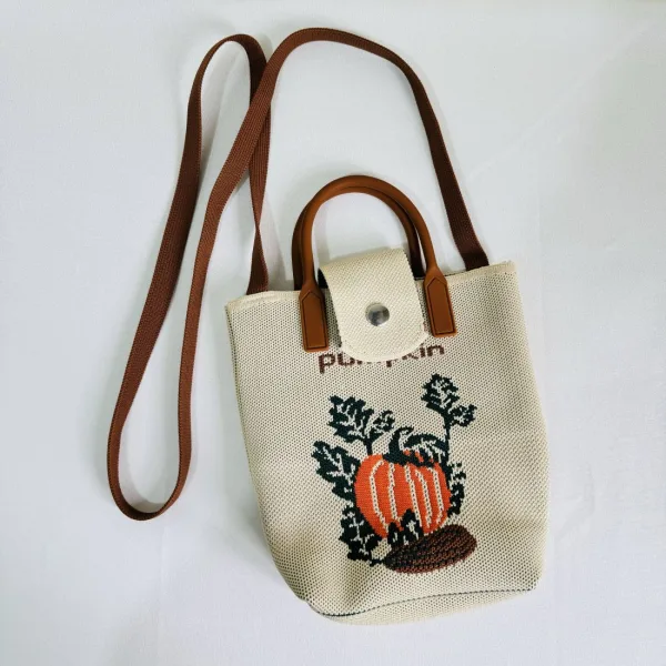 Pumpkin Cream Small Crossbody Bag - Image 6
