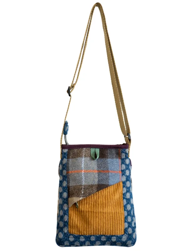 Retro Color-Block Phone Bag For Girls