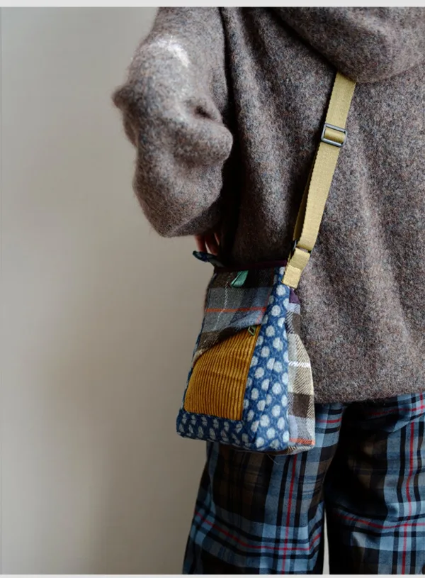 Retro Color-Block Phone Bag For Women - Image 4