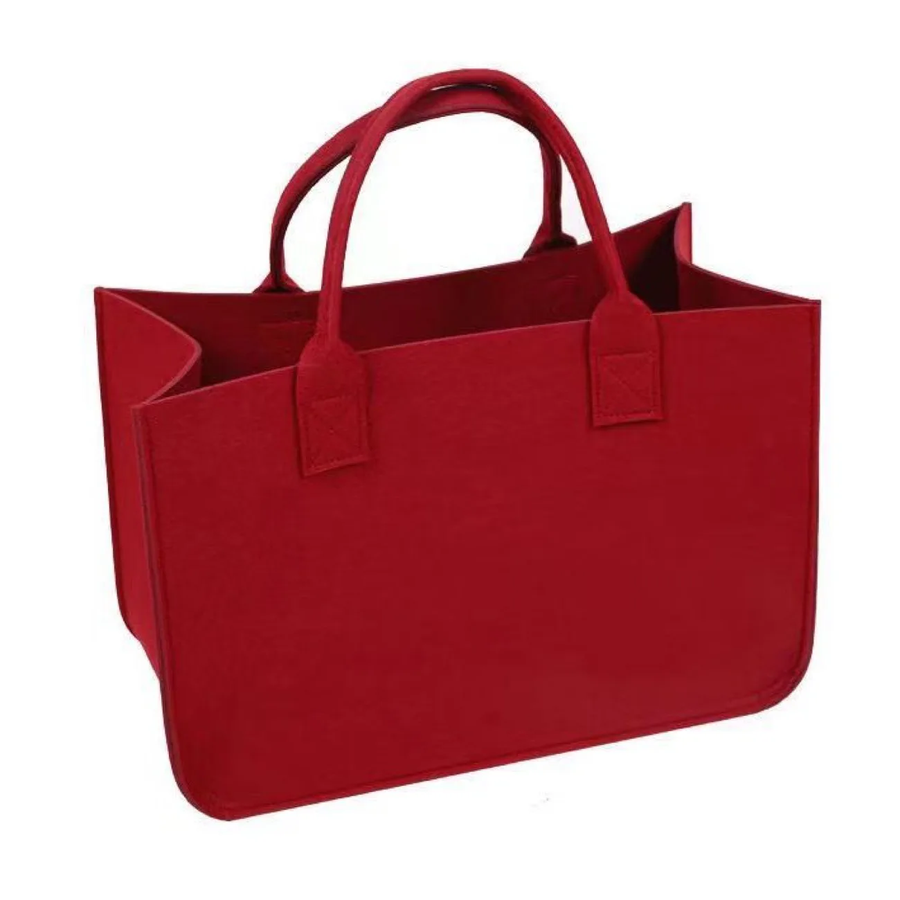 12Colors Plain Unisex Wide Base Large Felt Tote