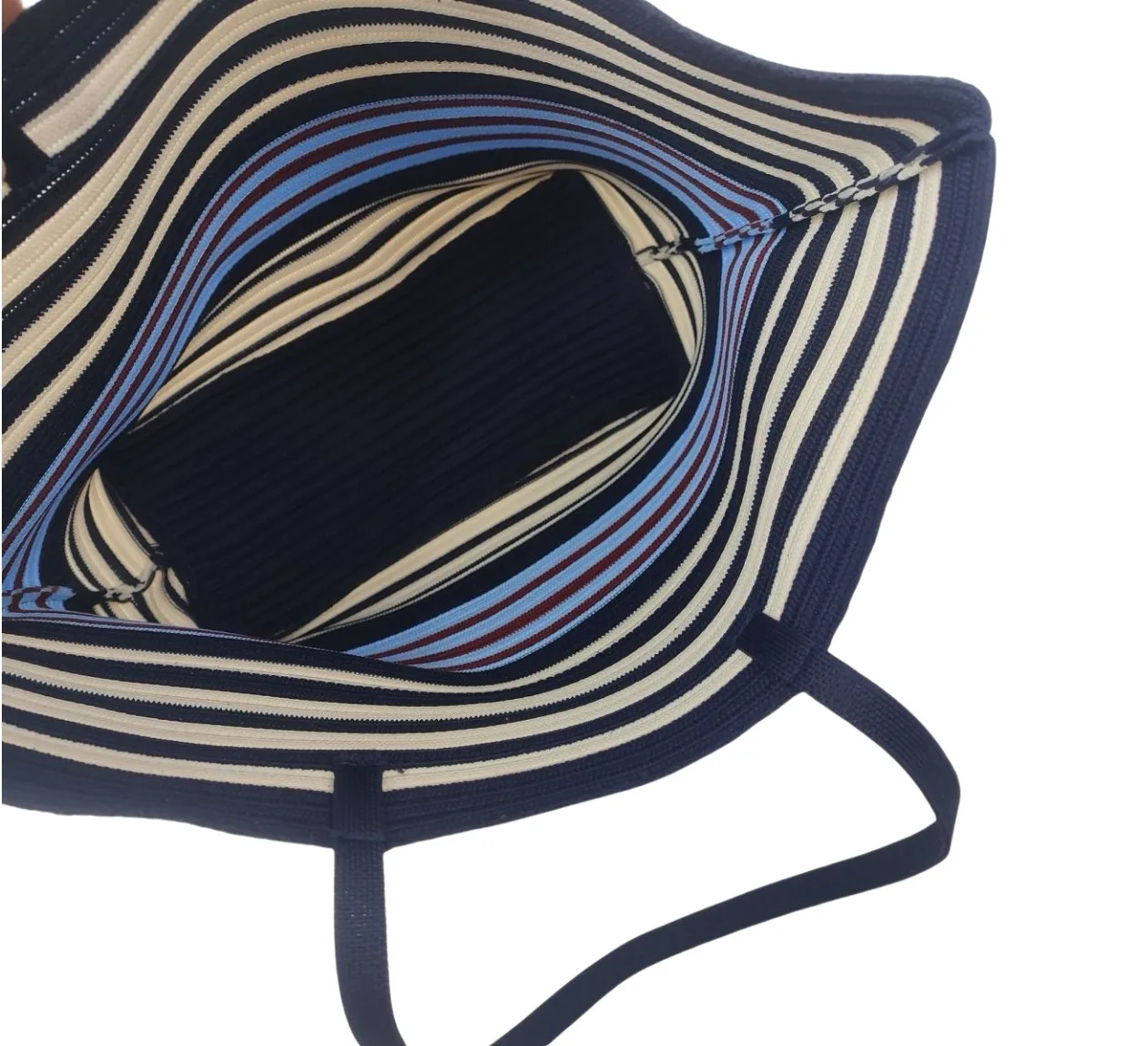 Classic Stripe Medium Flyknit Grocery Tote - Image 5